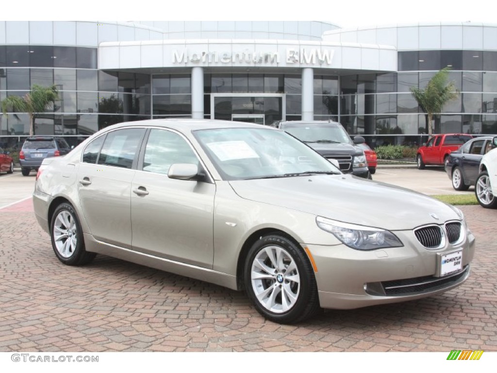 2009 5 Series 535i Sedan - Platinum Bronze Metallic / Cream Beige photo #1