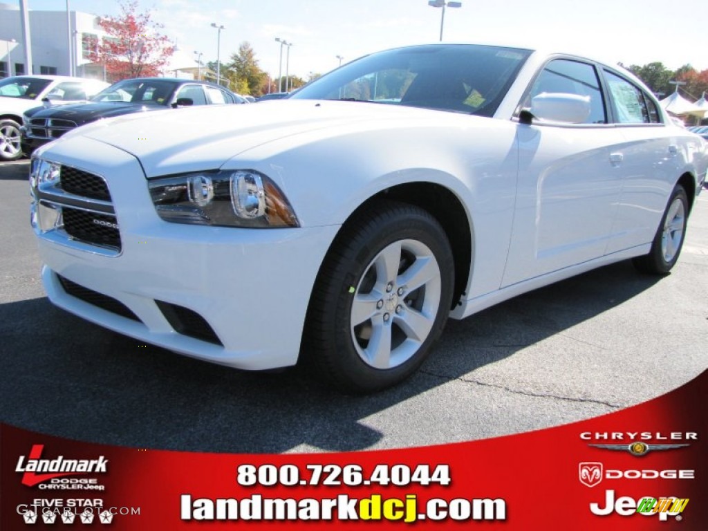 Bright White Dodge Charger