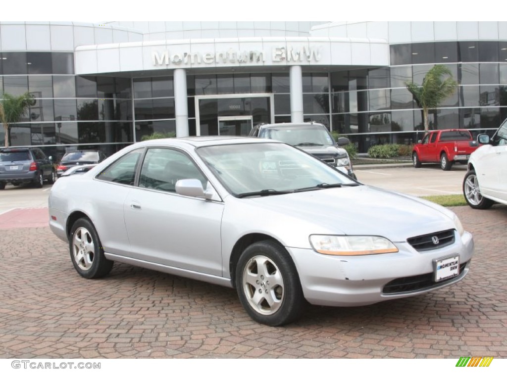 2000 Accord EX V6 Coupe - Satin Silver Metallic / Charcoal photo #1
