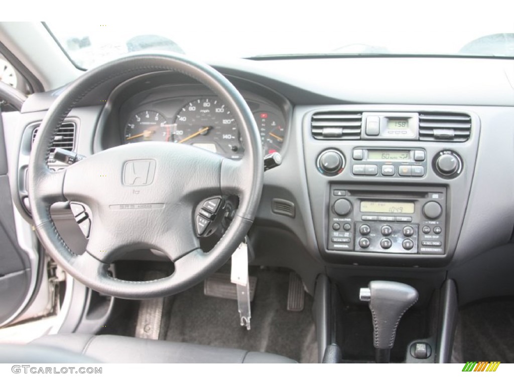 2000 Accord EX V6 Coupe - Satin Silver Metallic / Charcoal photo #30