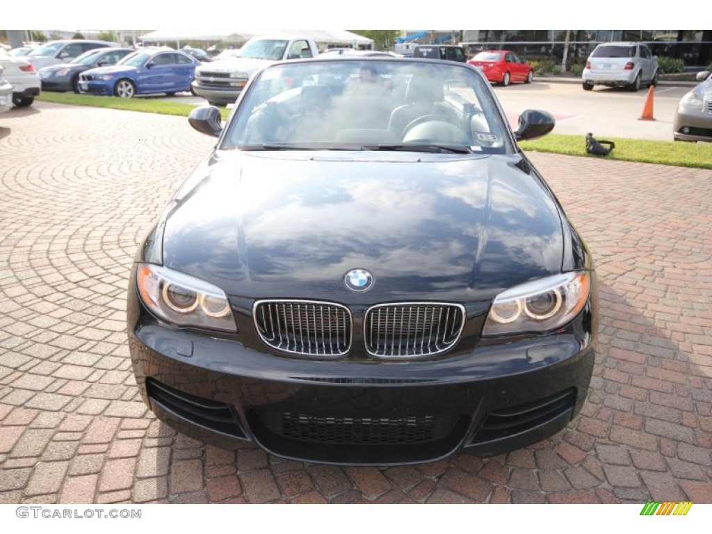 2012 1 Series 135i Convertible - Jet Black / Black photo #2