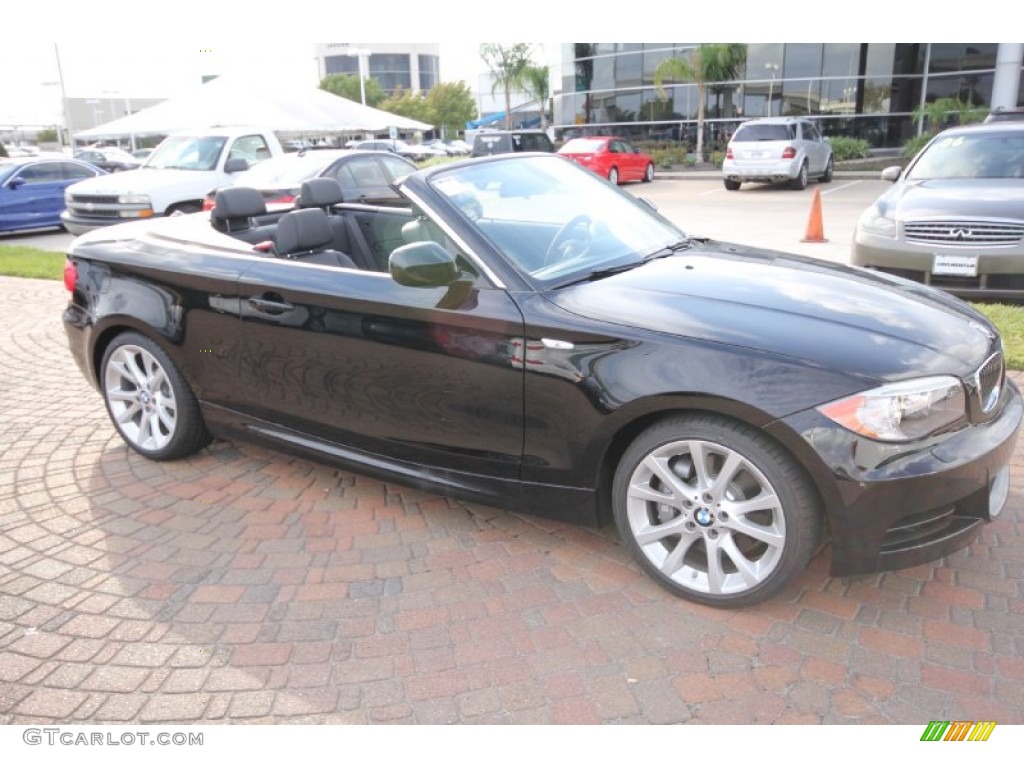 2012 1 Series 135i Convertible - Jet Black / Black photo #4