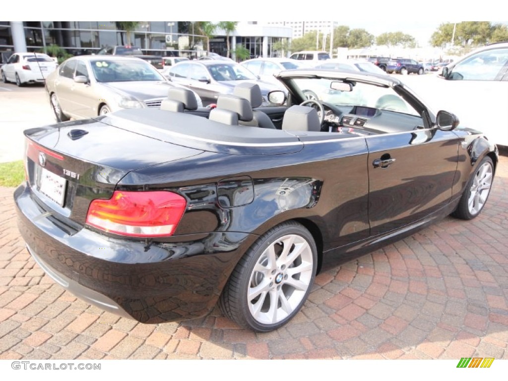 2012 1 Series 135i Convertible - Jet Black / Black photo #6