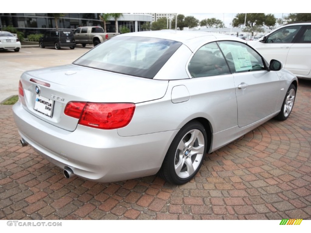 2012 3 Series 335i Convertible - Titanium Silver Metallic / Black photo #7