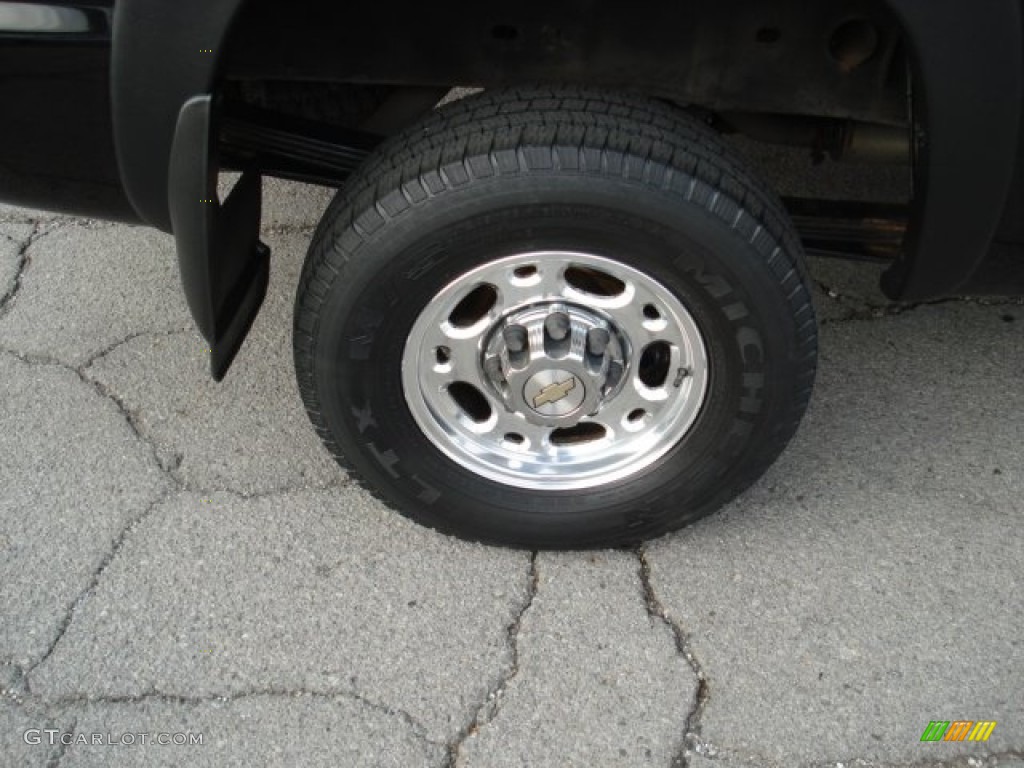 2002 Silverado 2500 LS Extended Cab 4x4 - Onyx Black / Graphite photo #9