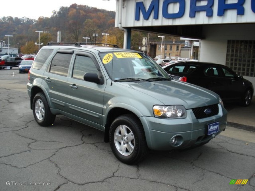 2006 Escape Limited 4WD - Titanium Green Metallic / Medium/Dark Pebble photo #2