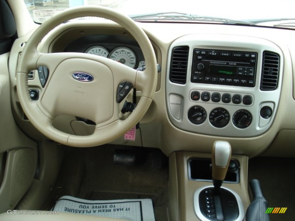 2006 Ford Escape Limited 4WD Medium/Dark Pebble Dashboard Photo #56197001