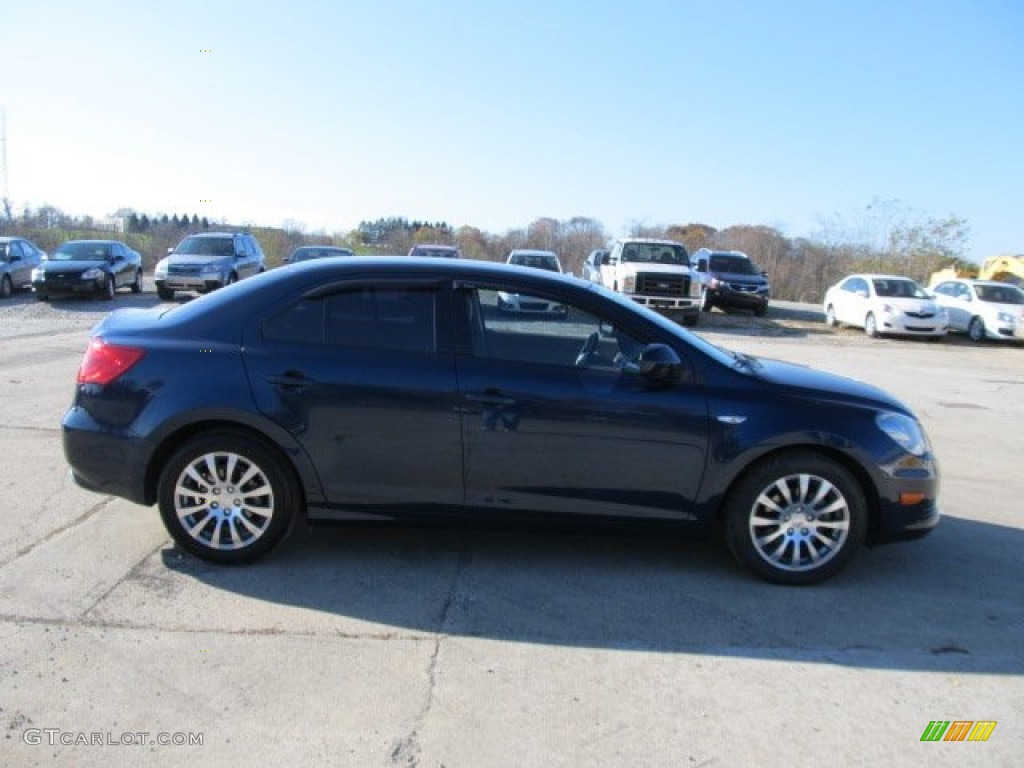 2010 Kizashi SE AWD - Deep Sea Blue Metallic / Beige photo #2