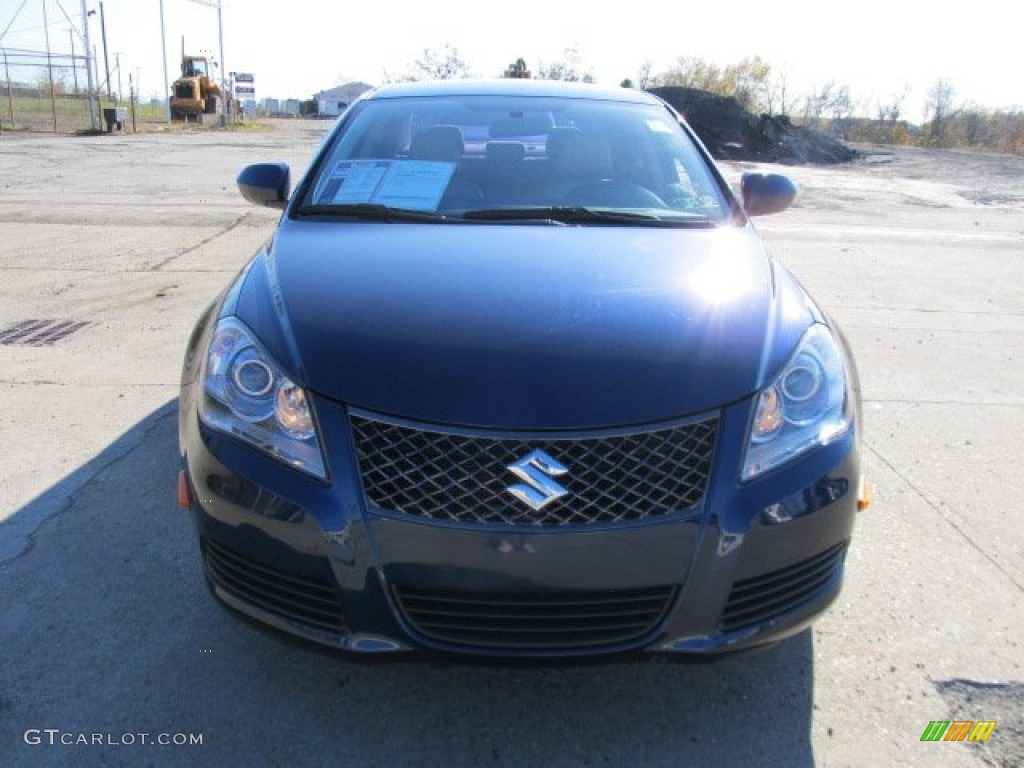 2010 Kizashi SE AWD - Deep Sea Blue Metallic / Beige photo #8