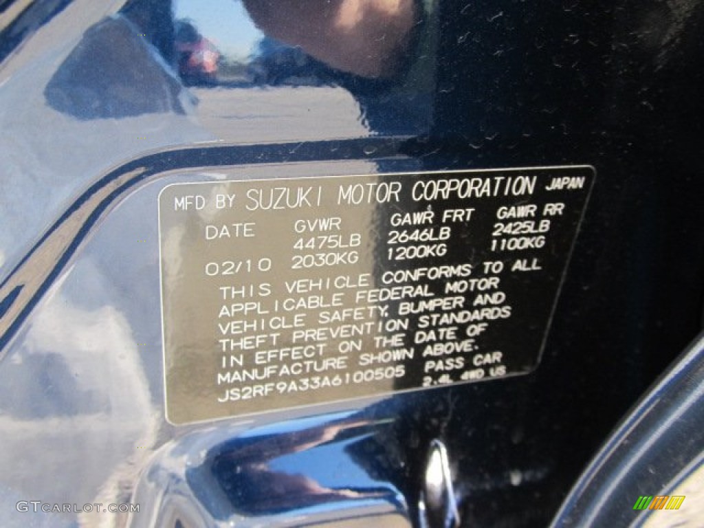 2010 Kizashi SE AWD - Deep Sea Blue Metallic / Beige photo #19