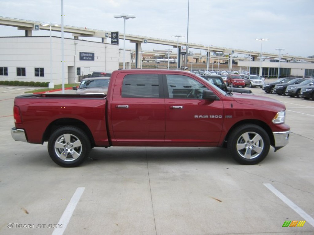 2012 Ram 1500 Lone Star Crew Cab - Deep Cherry Red Crystal Pearl / Dark Slate Gray/Medium Graystone photo #6