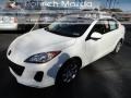 2012 Crystal White Pearl Mica Mazda MAZDA3 i Sport 4 Door  photo #1