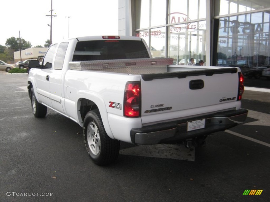 2005 Silverado 1500 LT Extended Cab 4x4 - Summit White / Tan photo #3