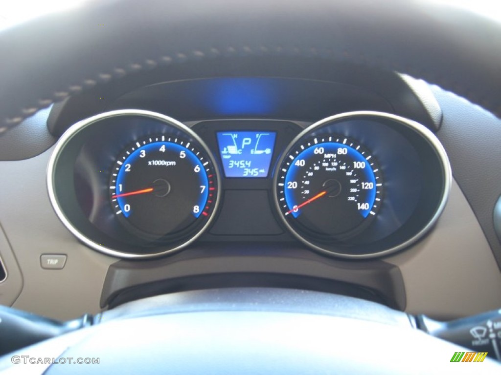 2012 Hyundai Tucson GLS AWD Gauges Photo #56203547