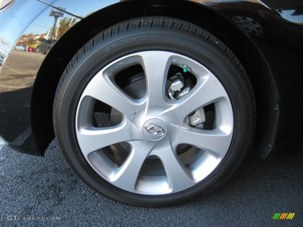 2012 Elantra Limited - Black Noir Pearl / Beige photo #10