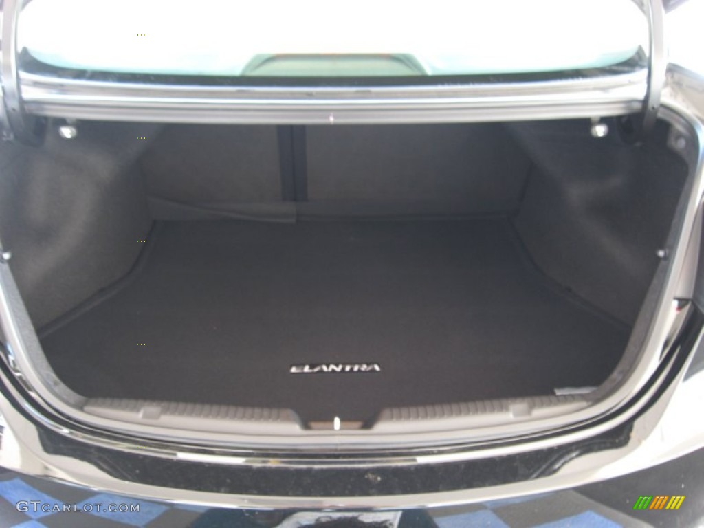 2012 Elantra Limited - Black Noir Pearl / Beige photo #11
