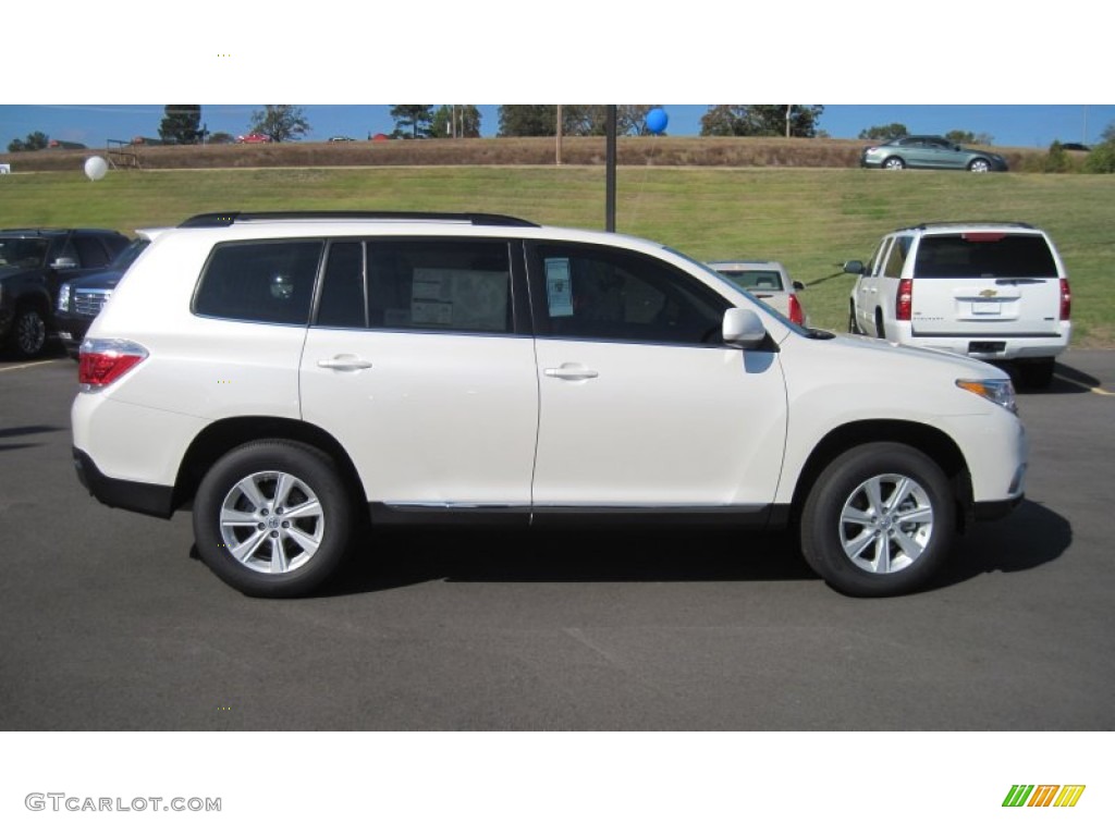 Blizzard White Pearl 2012 Toyota Highlander Standard Highlander Model Exterior Photo #56204591