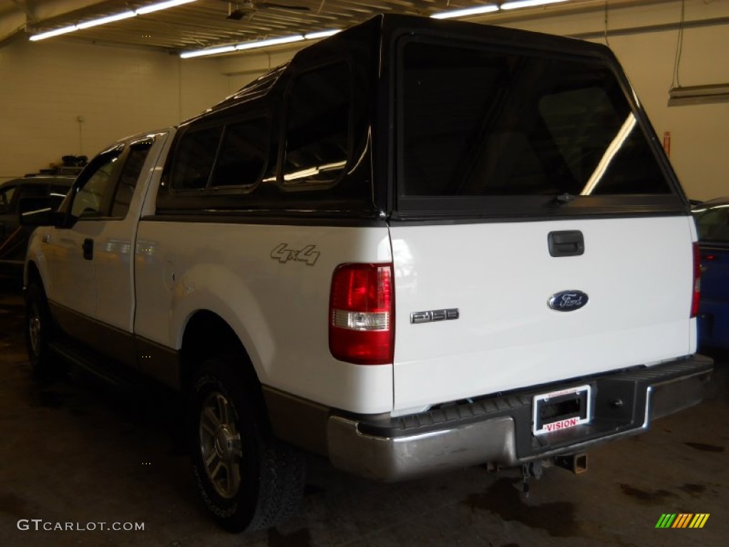 2006 F150 XLT SuperCab 4x4 - Oxford White / Tan photo #15