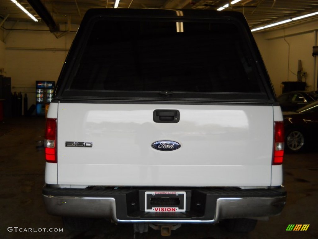 2006 F150 XLT SuperCab 4x4 - Oxford White / Tan photo #16