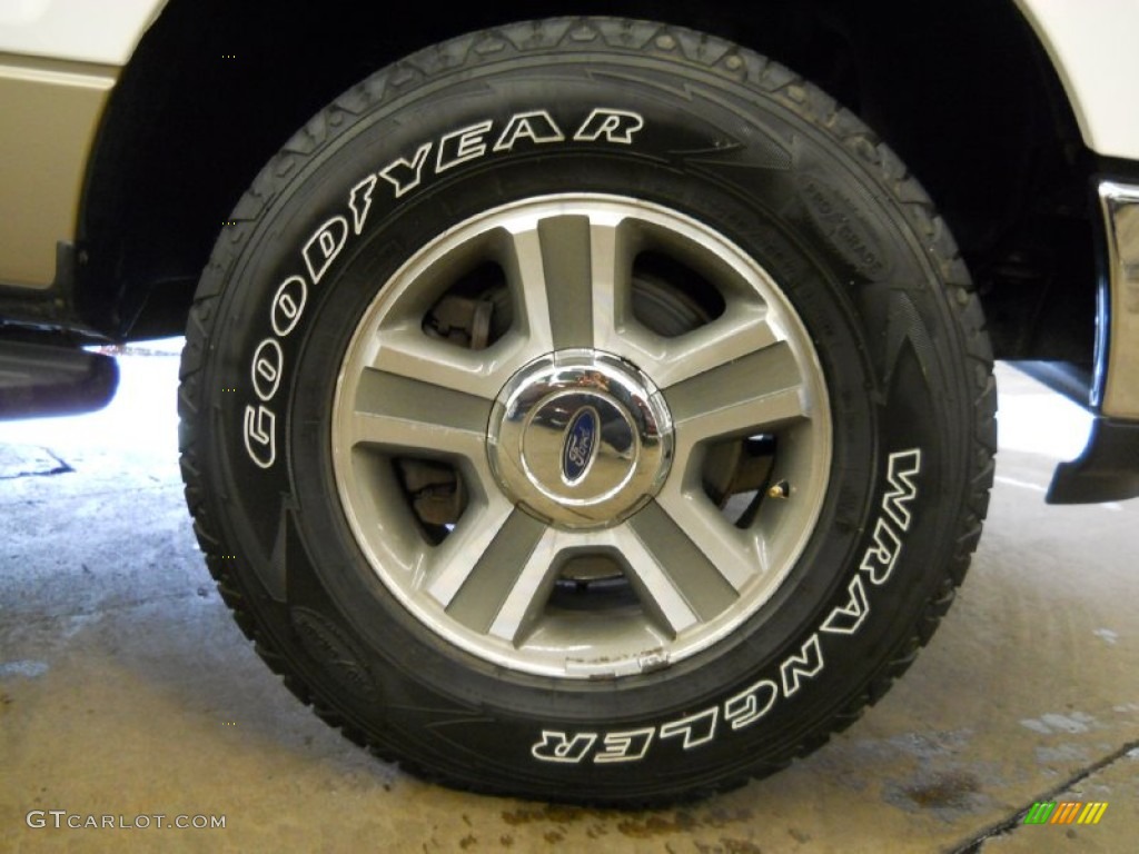 2006 F150 XLT SuperCab 4x4 - Oxford White / Tan photo #24