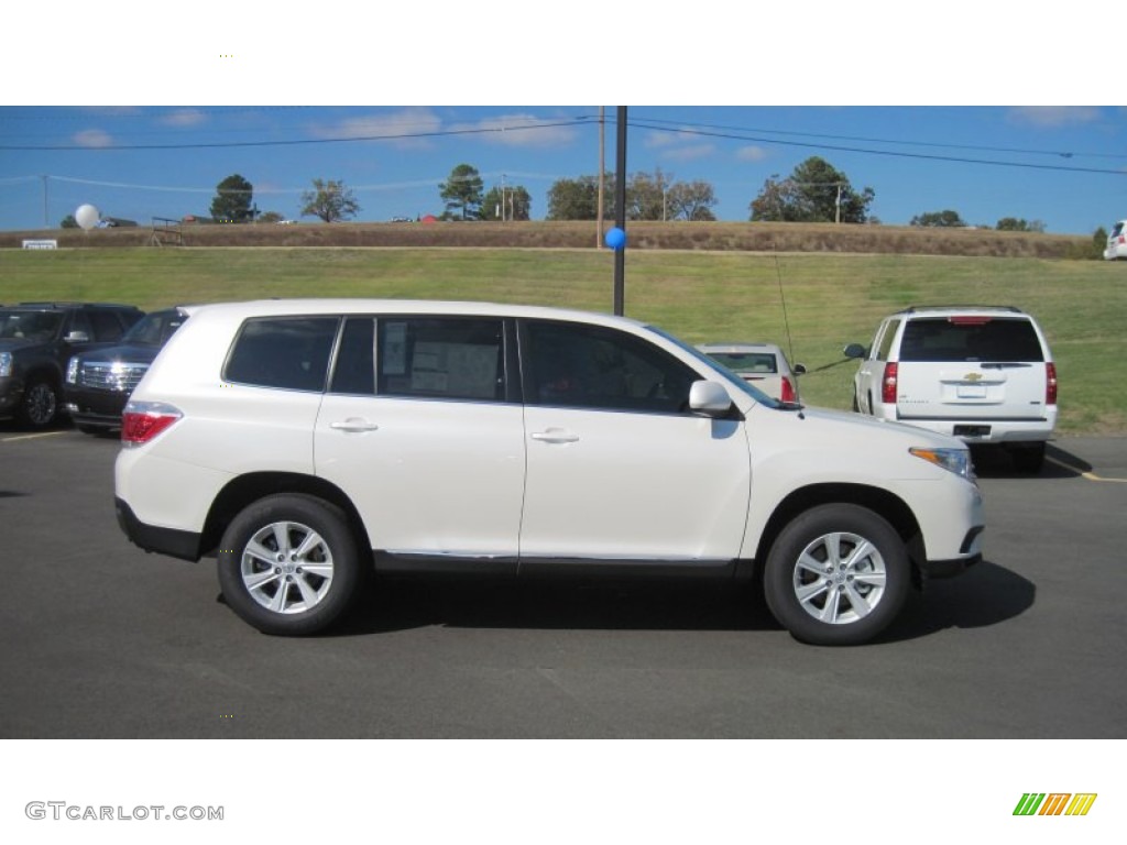 Blizzard White Pearl 2012 Toyota Highlander V6 Exterior Photo #56205179