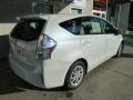 2012 Blizzard White Pearl Toyota Prius v Three Hybrid  photo #2