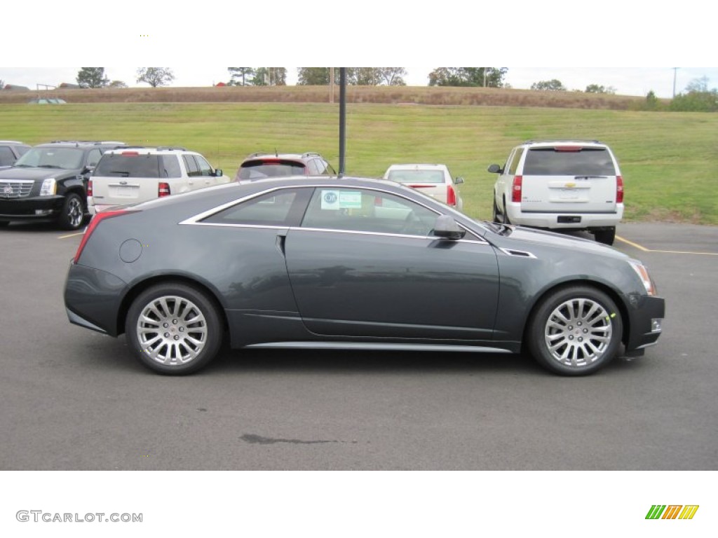 2012 CTS Coupe - Thunder Gray ChromaFlair / Ebony/Ebony photo #6