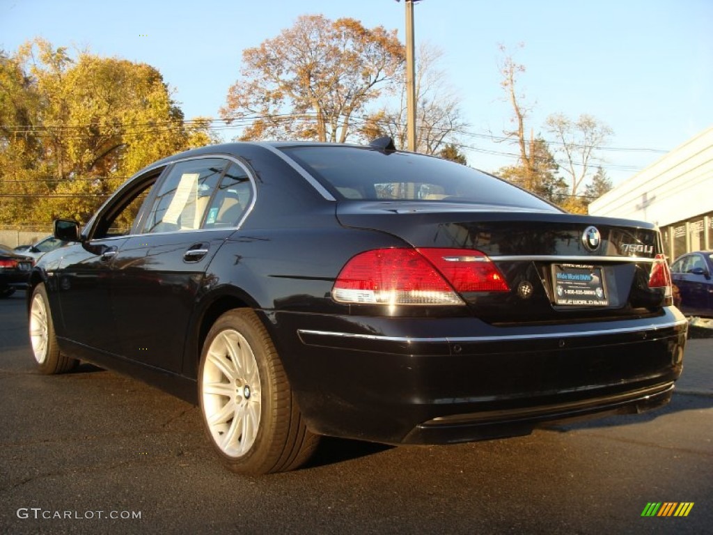 2006 7 Series 750Li Sedan - Monaco Blue Metallic / Basalt Grey/Flannel Grey photo #6