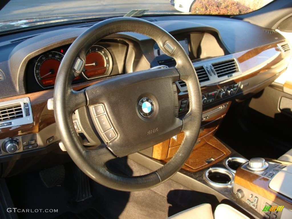 2006 7 Series 750Li Sedan - Monaco Blue Metallic / Basalt Grey/Flannel Grey photo #12