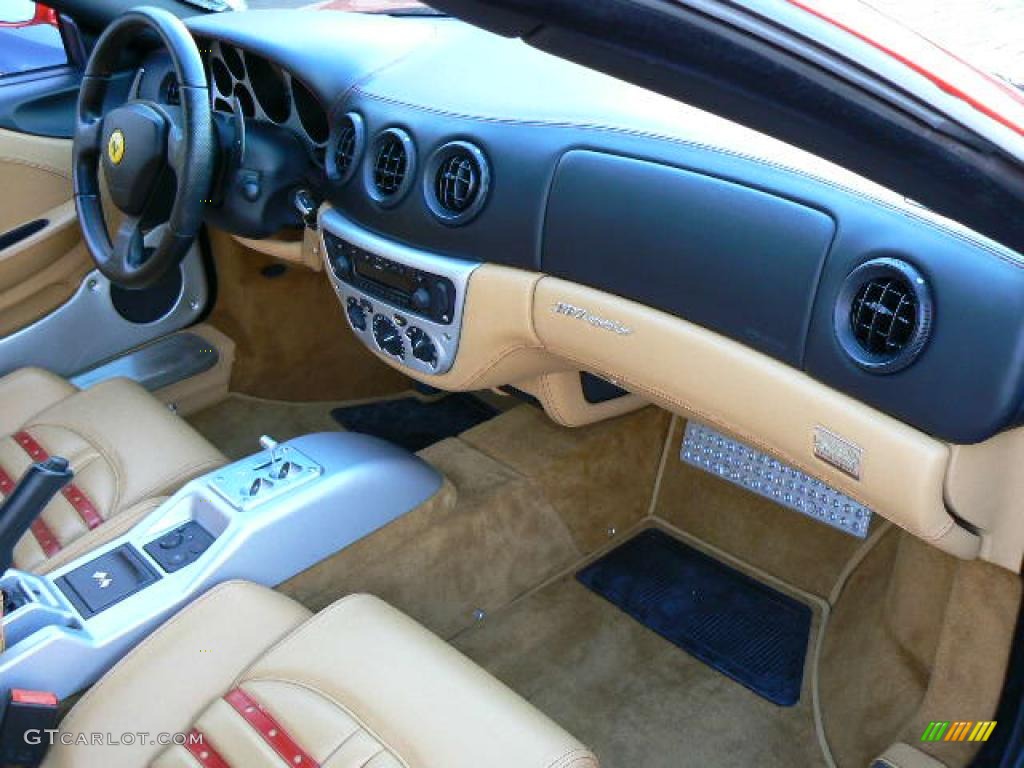 2003 Ferrari 360 Spider F1 Tan Dashboard Photo #5620707
