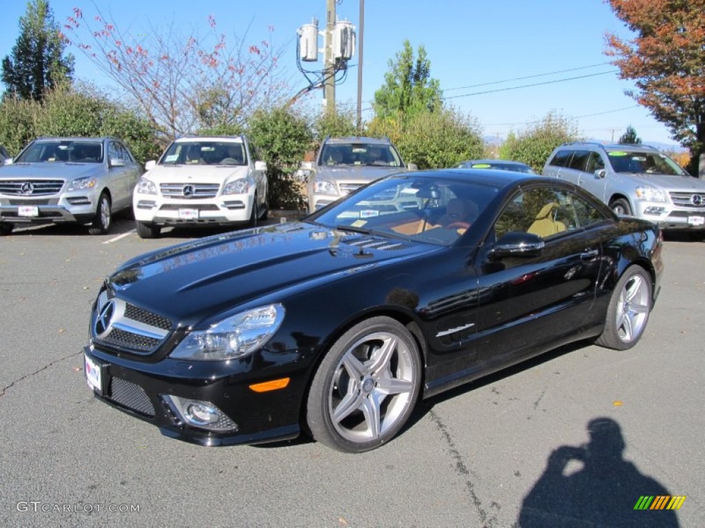 2012 SL 550 Roadster - Black / Natural Beige/Black photo #1