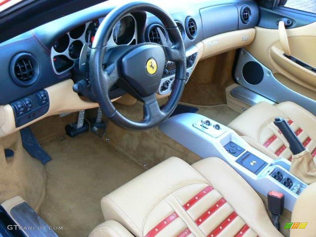 Tan Interior 2003 Ferrari 360 Spider F1 Photo #5620722