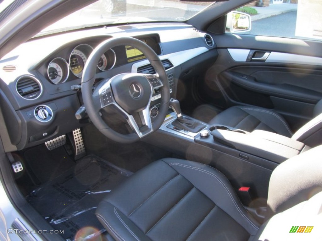 2012 Mercedes-Benz C 250 Coupe Black Steering Wheel Photo #56207228