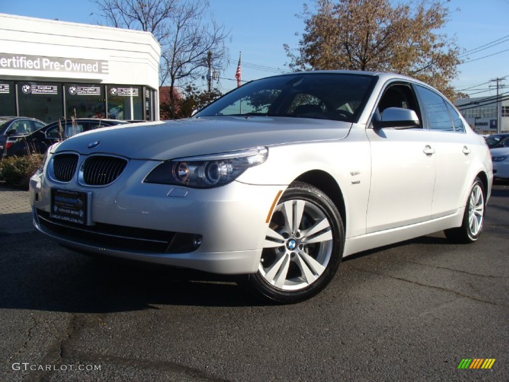 2010 5 Series 528i xDrive Sedan - Titanium Silver Metallic / Black photo #1