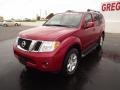 2011 Red Brick Nissan Pathfinder S  photo #3