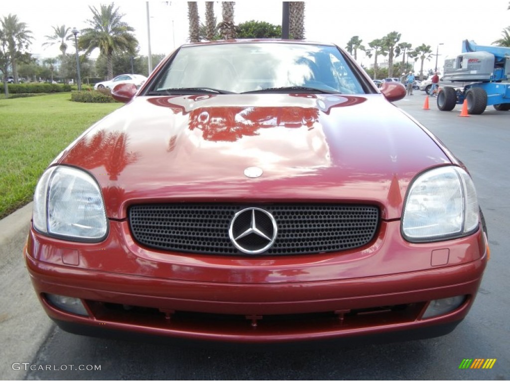 1999 SLK 230 Kompressor Roadster - Firemist Red Metallic / Salsa Red photo #3