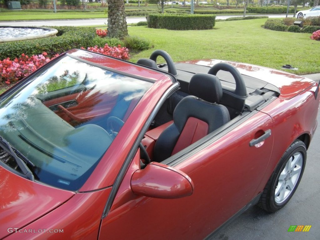 1999 SLK 230 Kompressor Roadster - Firemist Red Metallic / Salsa Red photo #10