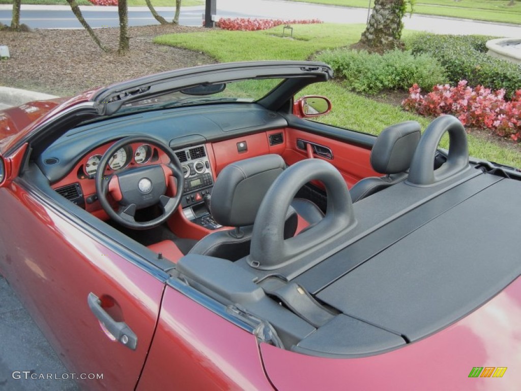 Salsa Red Interior 1999 Mercedes-Benz SLK 230 Kompressor Roadster Photo #56208236