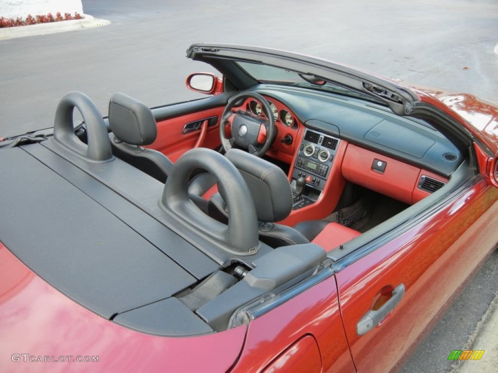 Salsa Red Interior 1999 Mercedes-Benz SLK 230 Kompressor Roadster Photo #56208254
