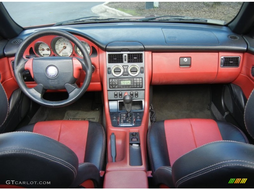 1999 Mercedes Benz SLK 230 Kompressor Roadster Salsa Red Dashboard