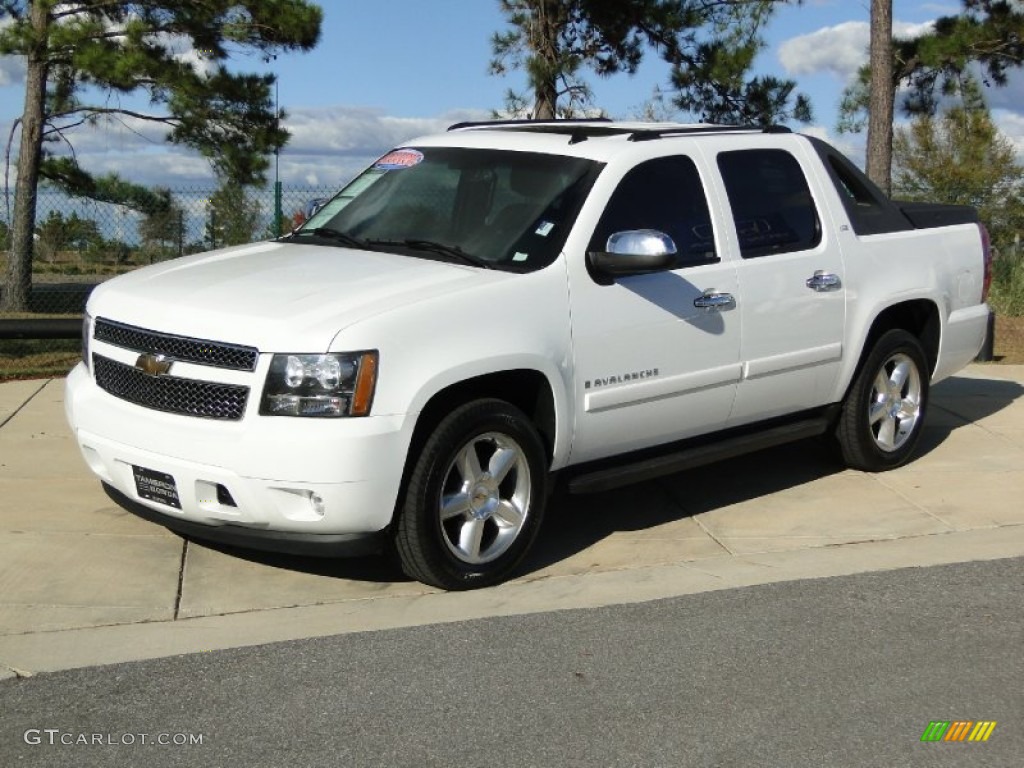 Summit White 2008 Chevrolet Avalanche LTZ 4x4 Exterior Photo #56208518