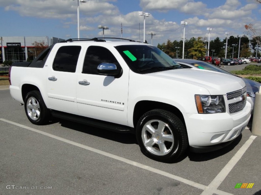 Summit White 2008 Chevrolet Avalanche LTZ 4x4 Exterior Photo #56208767