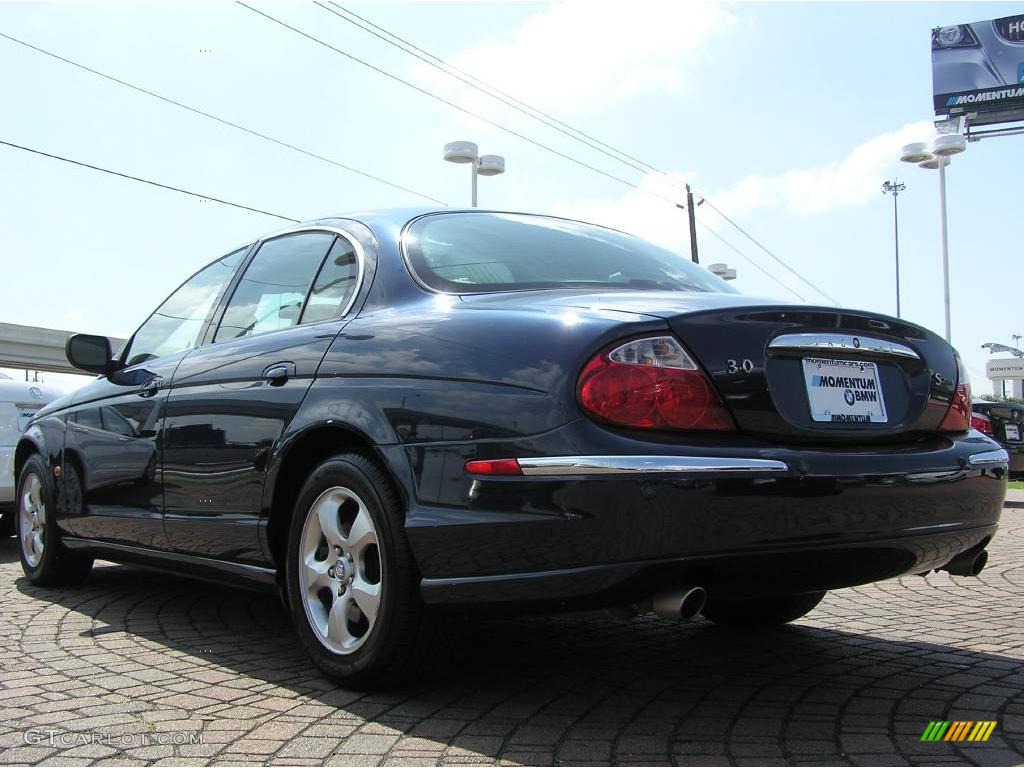 2002 S-Type 3.0 - Sapphire Blue Metallic / Ivory photo #3