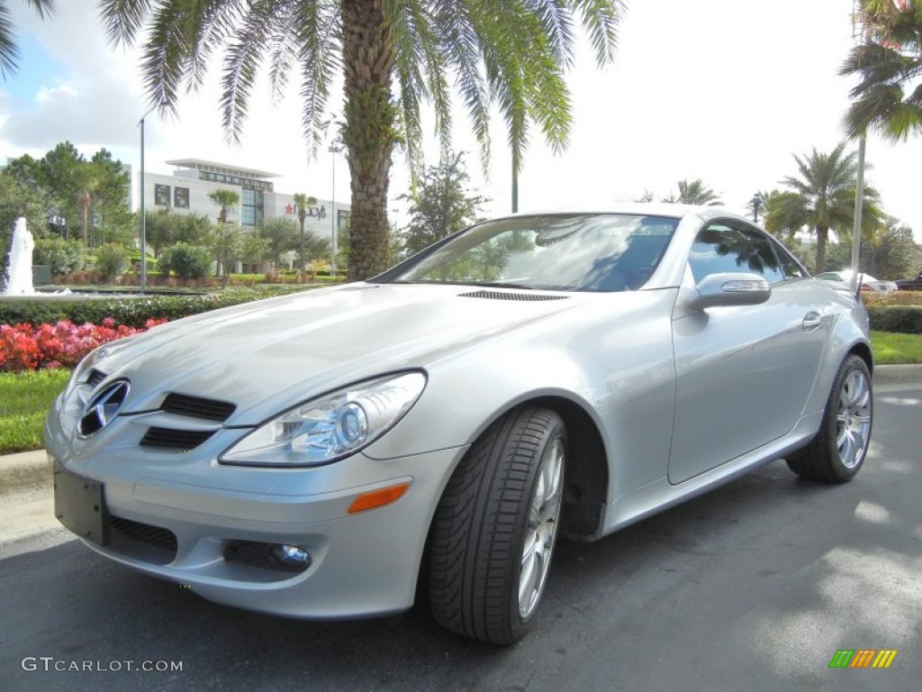 Iridium Silver Metallic 2007 Mercedes-Benz SLK 350 Roadster Exterior Photo #56209347