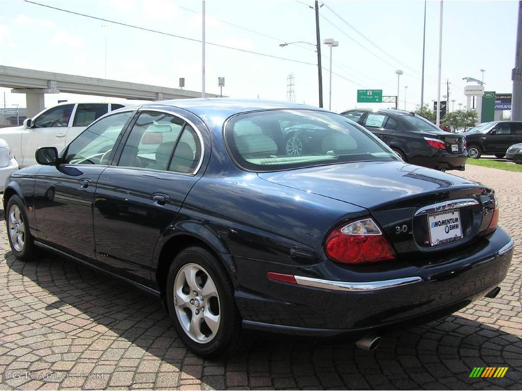 2002 S-Type 3.0 - Sapphire Blue Metallic / Ivory photo #11