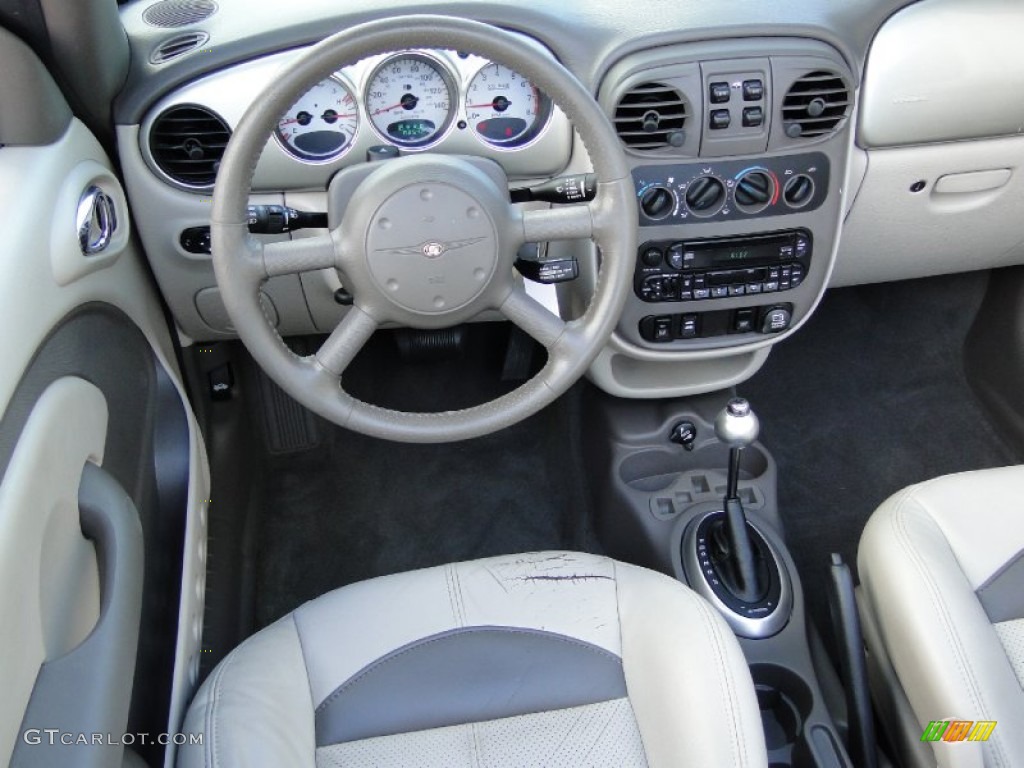 2005 Chrysler PT Cruiser GT Convertible Taupe/Pearl Beige Dashboard Photo #56209745