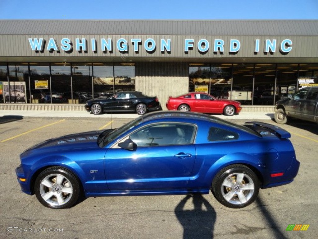 2006 Mustang GT Premium Coupe - Vista Blue Metallic / Dark Charcoal photo #1