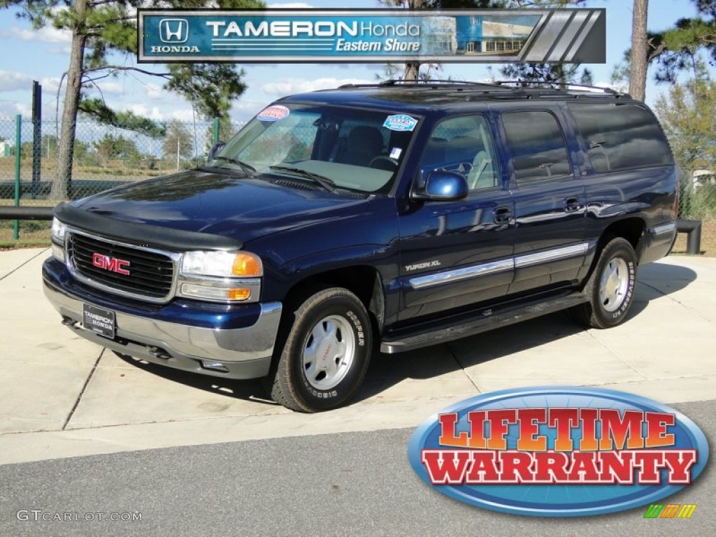 2000 Yukon XL SLE - Indigo Blue Metallic / Medium Dark Pewter photo #1