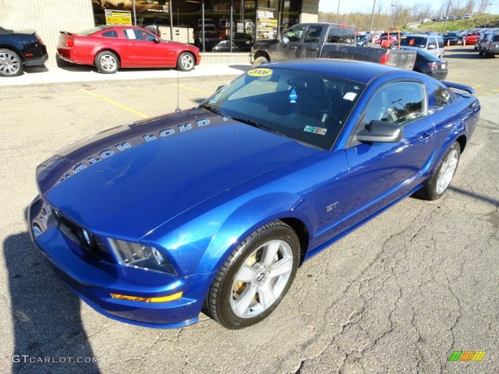 2006 Mustang GT Premium Coupe - Vista Blue Metallic / Dark Charcoal photo #8
