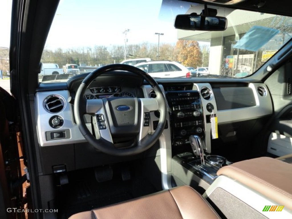 2011 F150 Platinum SuperCrew 4x4 - Golden Bronze Metallic / Sienna Brown/Black photo #12